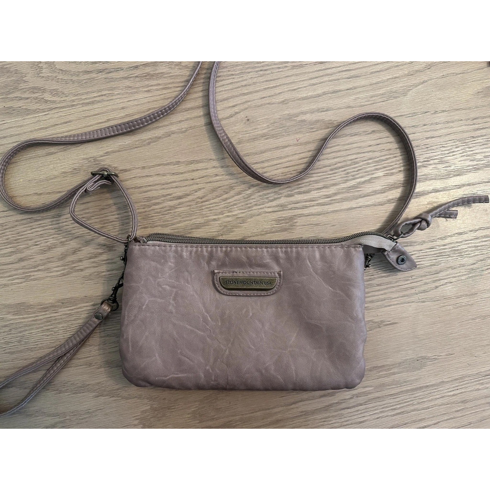Vintage Stone Mountain Leather Bag